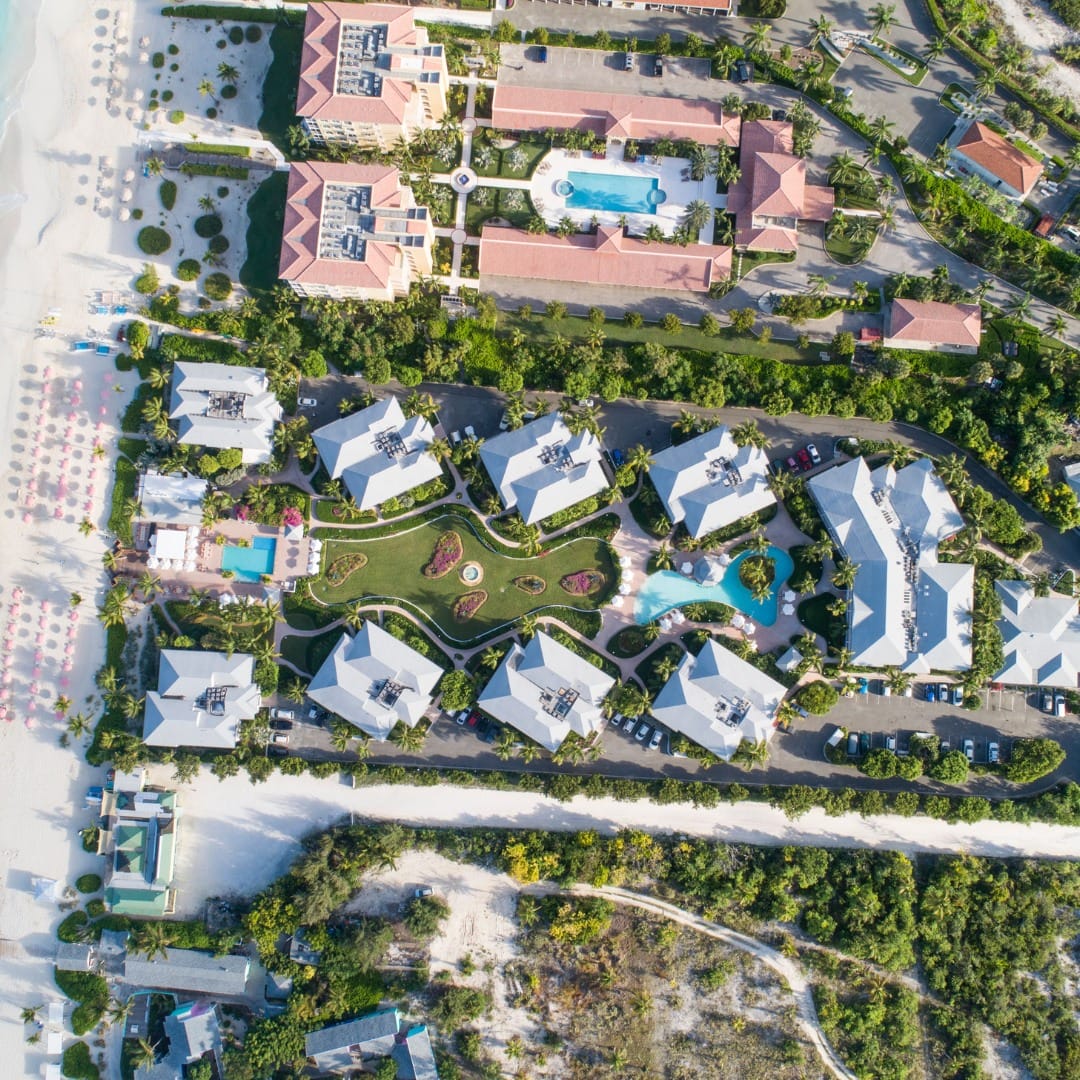 overhead view